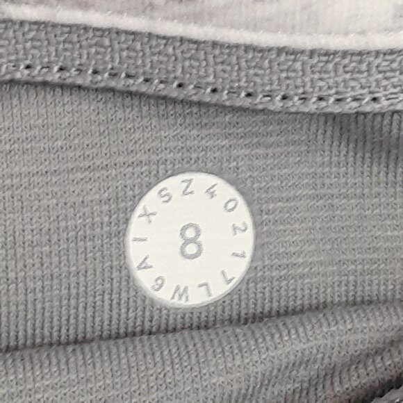 Lululemon Pace Perfect Crop (17") Breeze By White Light Cast / Light Cast Size 8 - Picture 4 of 14